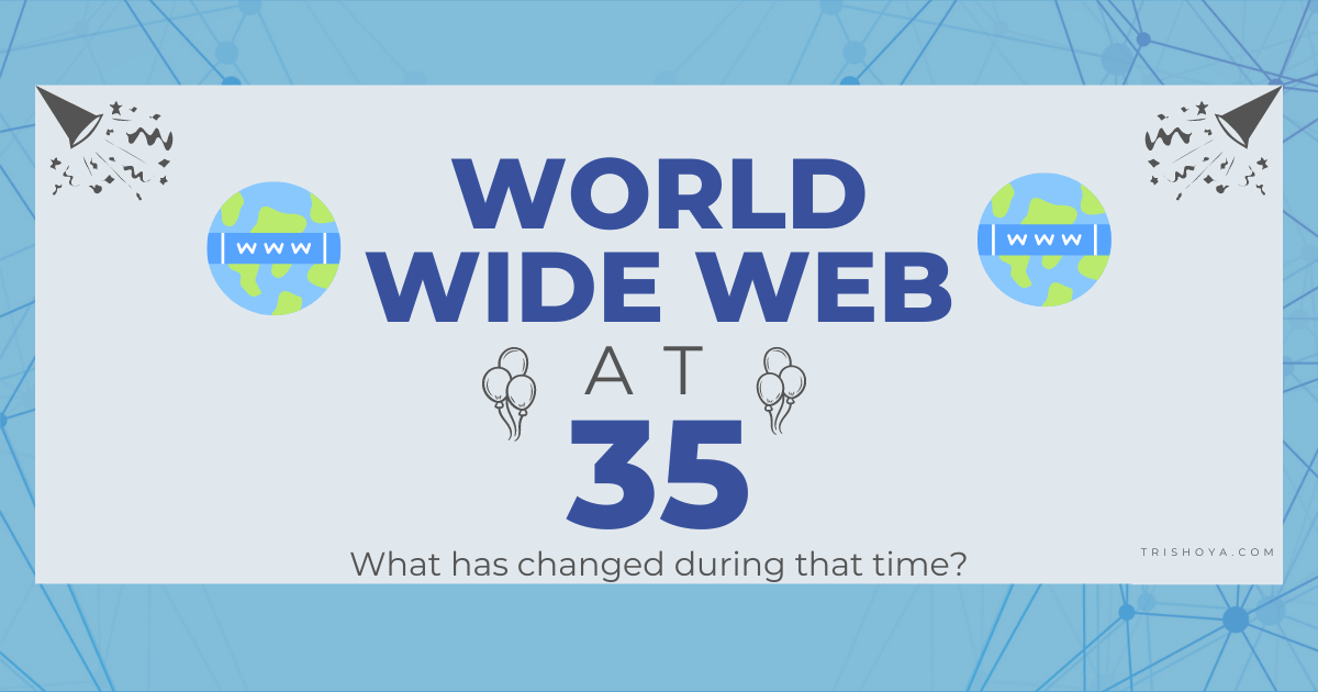 The World Wide Web is 35 Years Old! What has changed during that time?